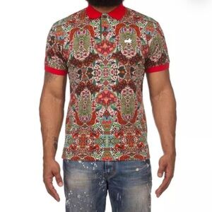 Evolution AKOO Men's Drab Polo Tee in “Ketchup” - 4XL & 5XL